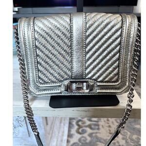 Rebecca Minkoff Love Chevron Quilted Leather Crossbody